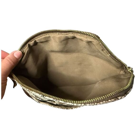 ALDO Clutch Bag Asymmetrical Snakeskin Animal Print Small Bag - Picture 7 of 7